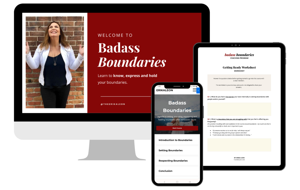 Badass Boundaries course: Learn to create boundaries that work after emotionally abusive relationships